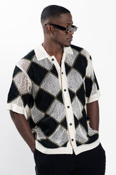 Camisa con cuello TEJIDA