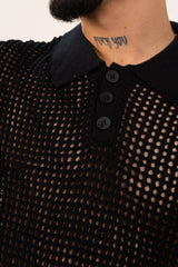 Camiseta esqueleto con cuello TEJIDA