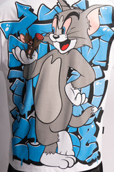 Camiseta silver TOM Y JERRY 4/20