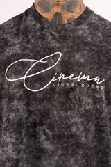 ACID WASH BOXY FIT FEEL THE WIND