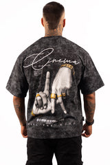 ACID WASH BOXY FIT FEEL THE WIND