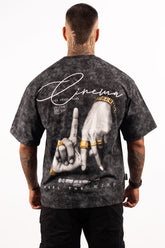 ACID WASH BOXY FIT FEEL THE WIND