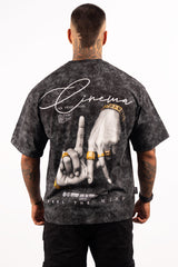 ACID WASH BOXY FIT FEEL THE WIND