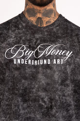 ACID WASH BOXY FIT BIG MONEY