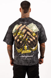 ACID WASH BOXY FIT BIG MONEY