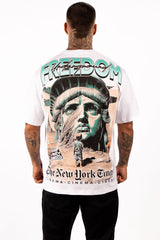 Camiseta silver FREEDOM NY