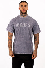 ACID WASH BOXY FIT CINEMA CRIMINAL