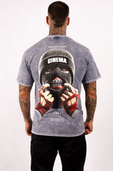 ACID WASH BOXY FIT CINEMA CRIMINAL