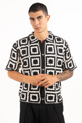 Camisa con cuello TEJIDA