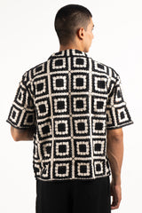 Camisa con cuello TEJIDA