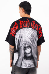 Camiseta over WORK HARD