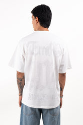 Camiseta over ERROR 404 blanco
