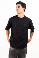 Camiseta over ERROR 404 negra