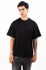 Camiseta over ERROR 404 piedra negra