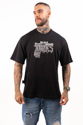 Camiseta over GANGSTA piedra negra