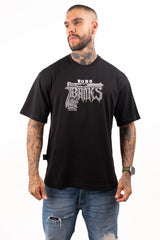 Camiseta over GANGSTA piedra negra