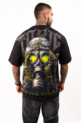 Camiseta over TOXIC pedrería