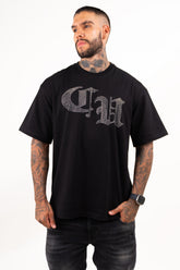 Camiseta over TEN OFF piedra plateada