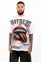 Camiseta over LIPS CHAINS