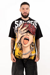 Camiseta over SAVAGE