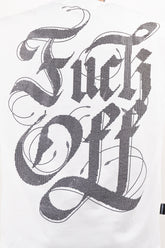 Camiseta over FUCK OFF Ivory