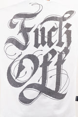 Camiseta over FUCK OFF Ivory