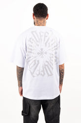 Camiseta over TEN OFF blanco plata