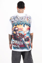 Camiseta over con taches GODSPLAN