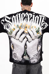 Camiseta over con taches MONEY RULES