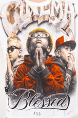 Camiseta over BLESSED