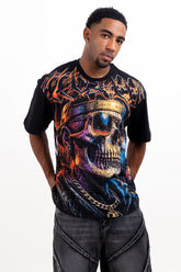 CAMISETA OVER - THE SKULL