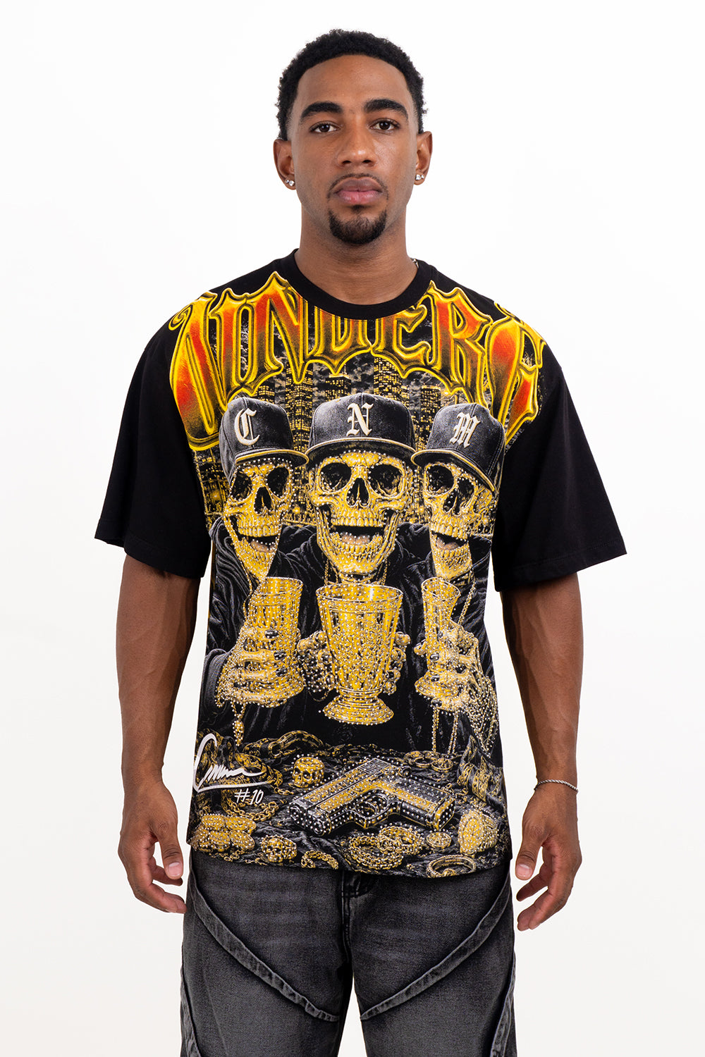 CAMISETA OVER - SKULL