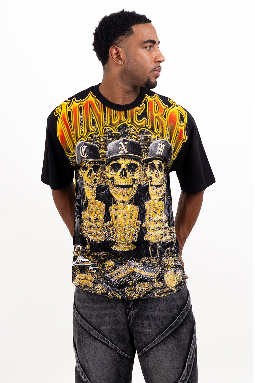 CAMISETA OVER - SKULL