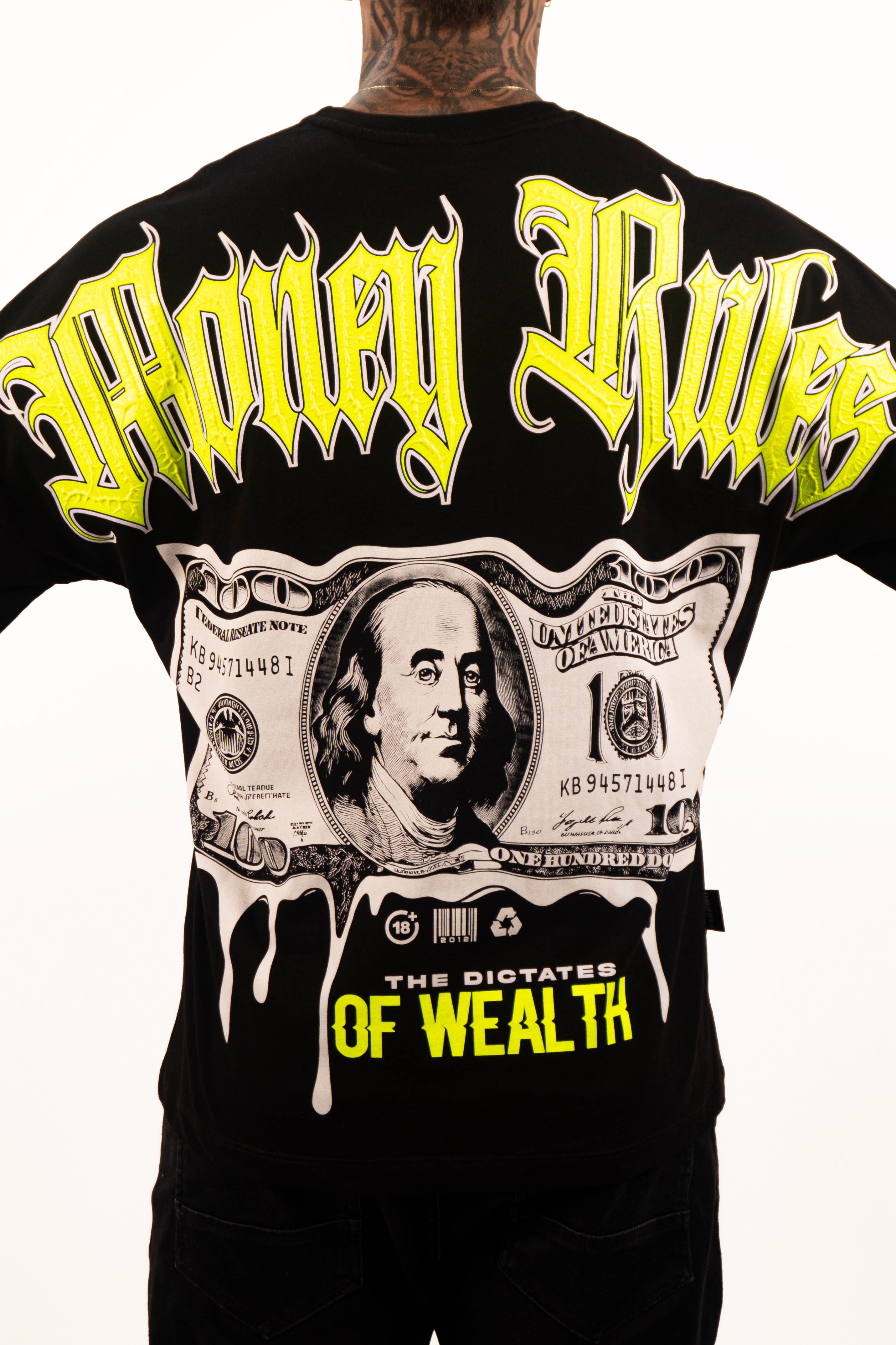 Camiseta OVER MONEY RULES