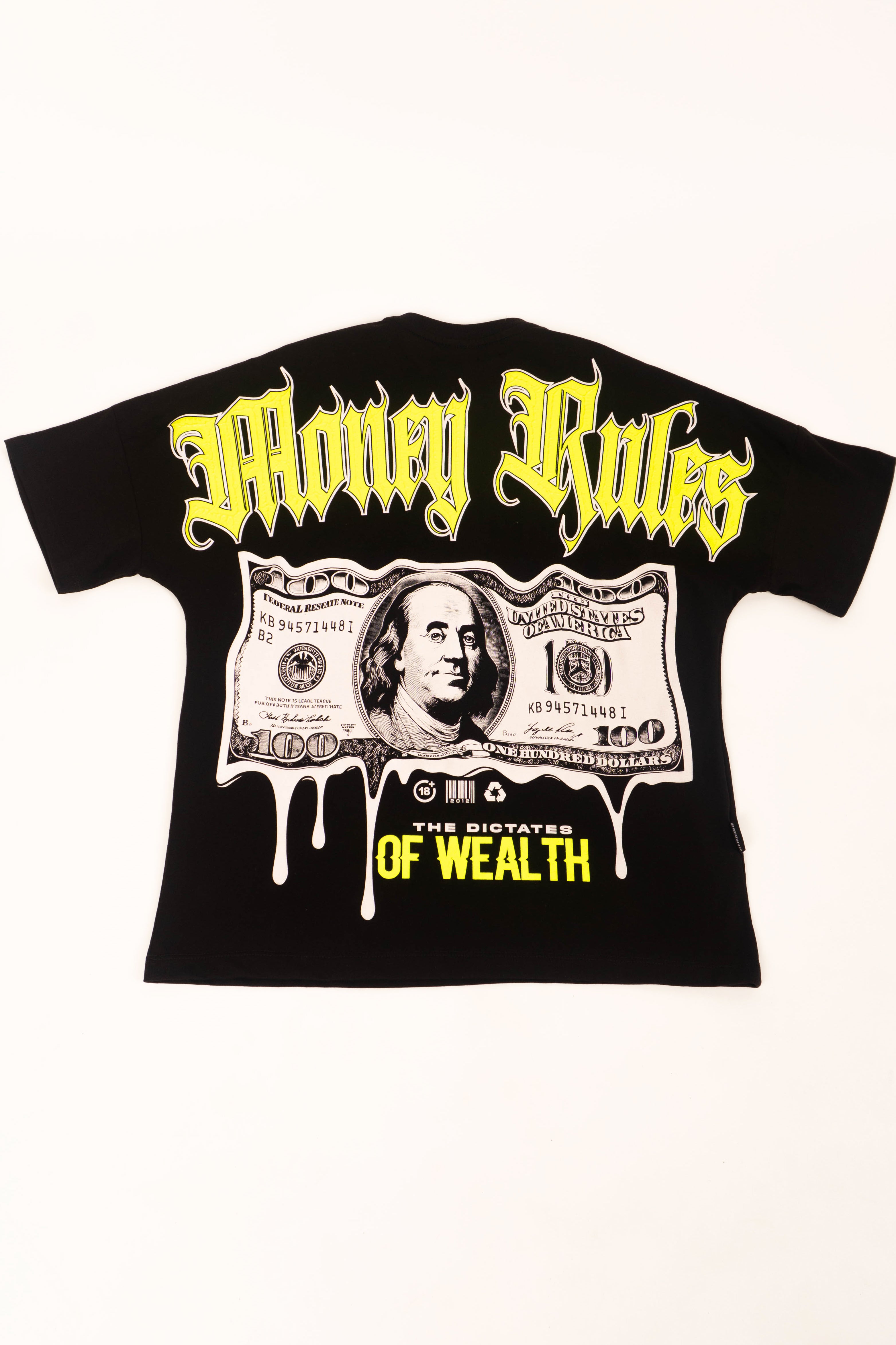 Camiseta OVER MONEY RULES