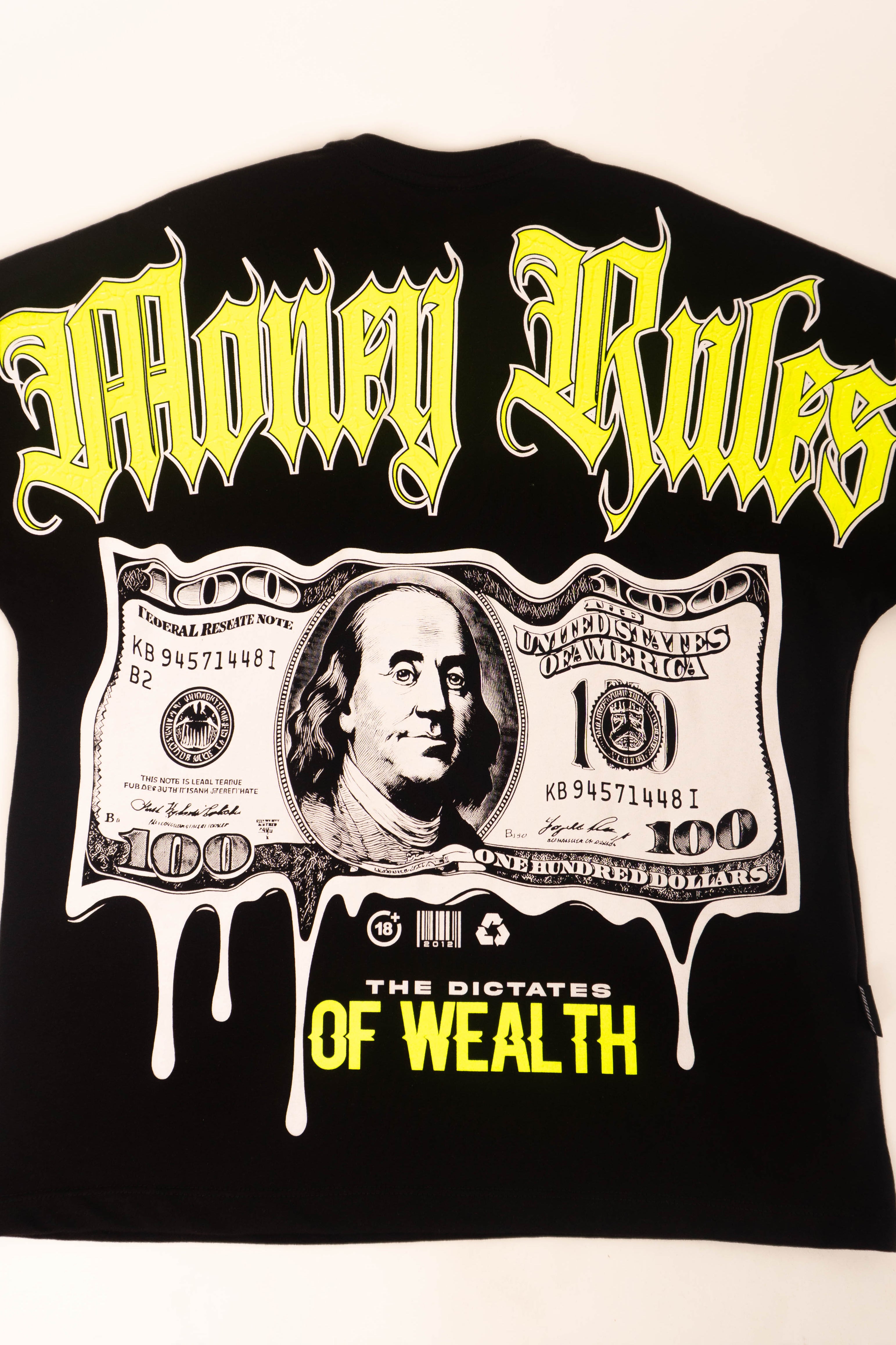 Camiseta OVER MONEY RULES