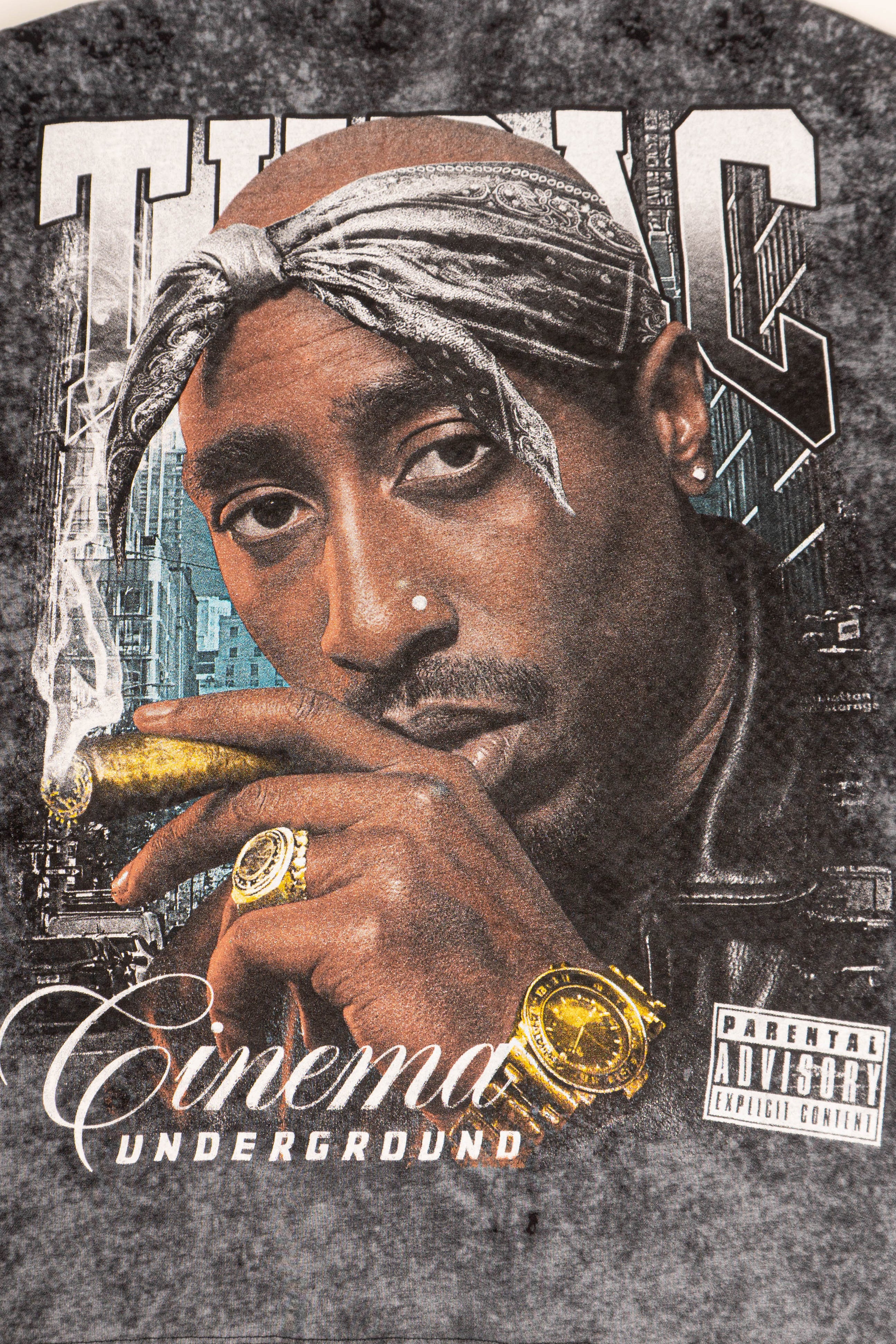 camiseta acid wash 2PAC SHAKUR