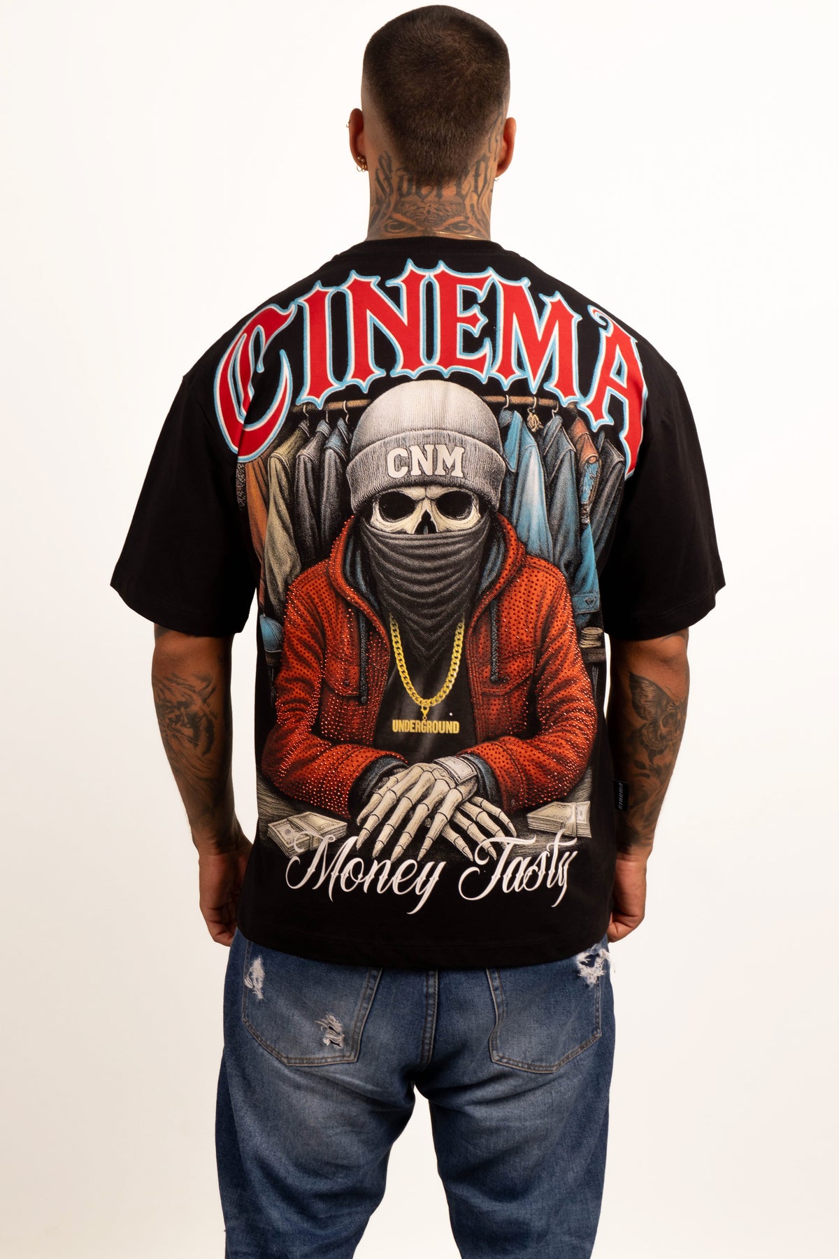 Camiseta over SKULL Y CASH