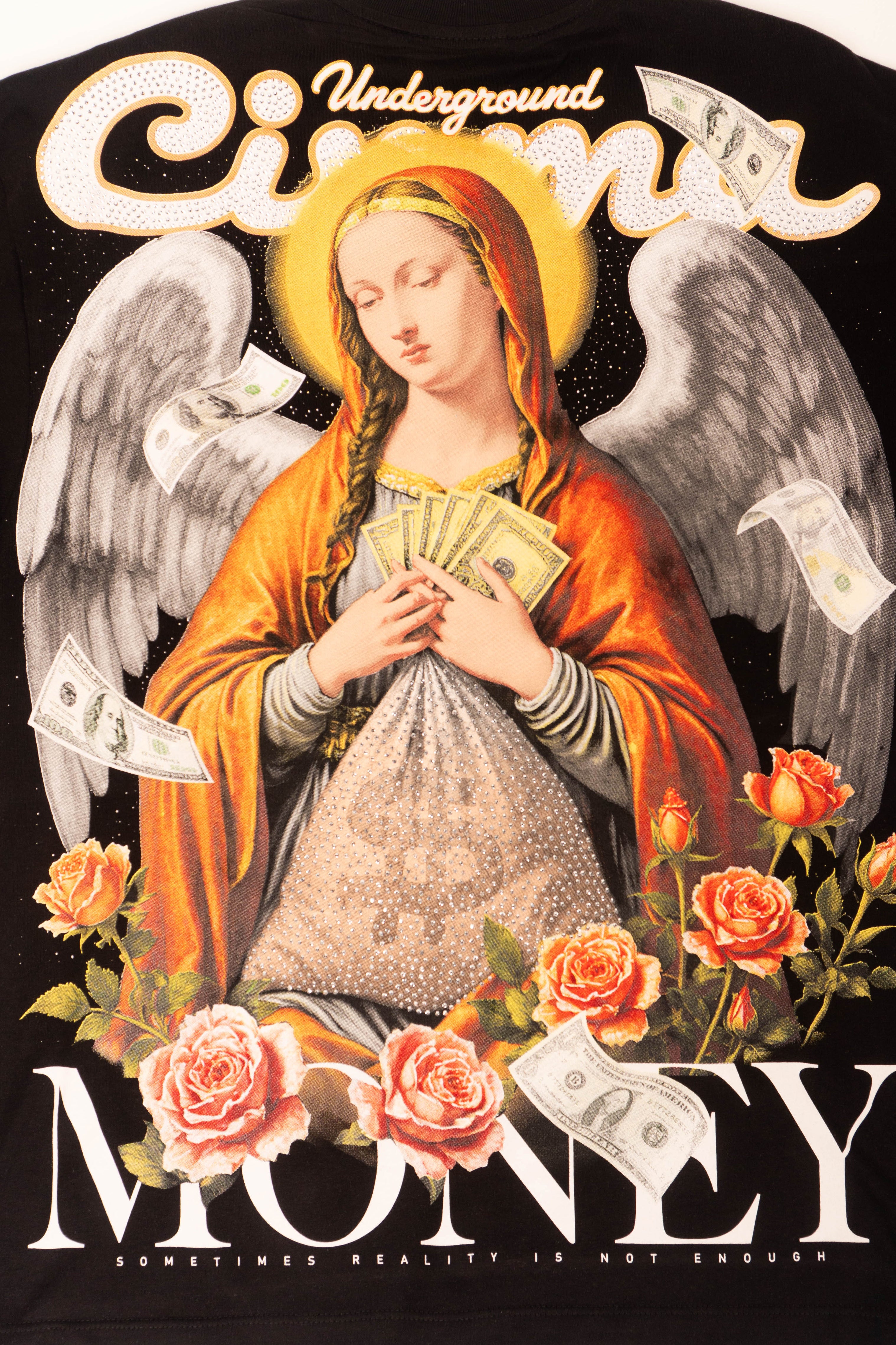 Camiseta over MONEY BLESSED