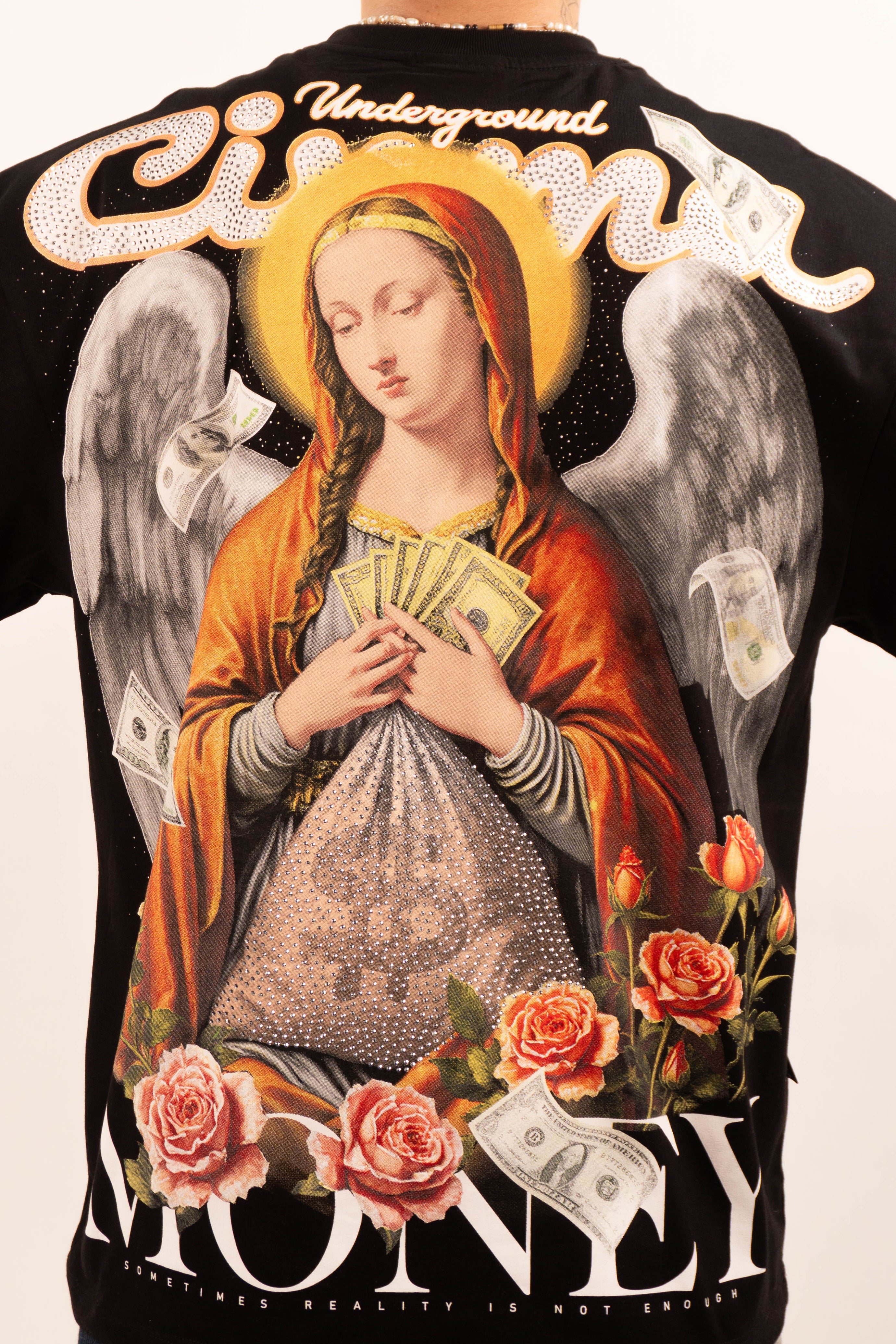 Camiseta over MONEY BLESSED