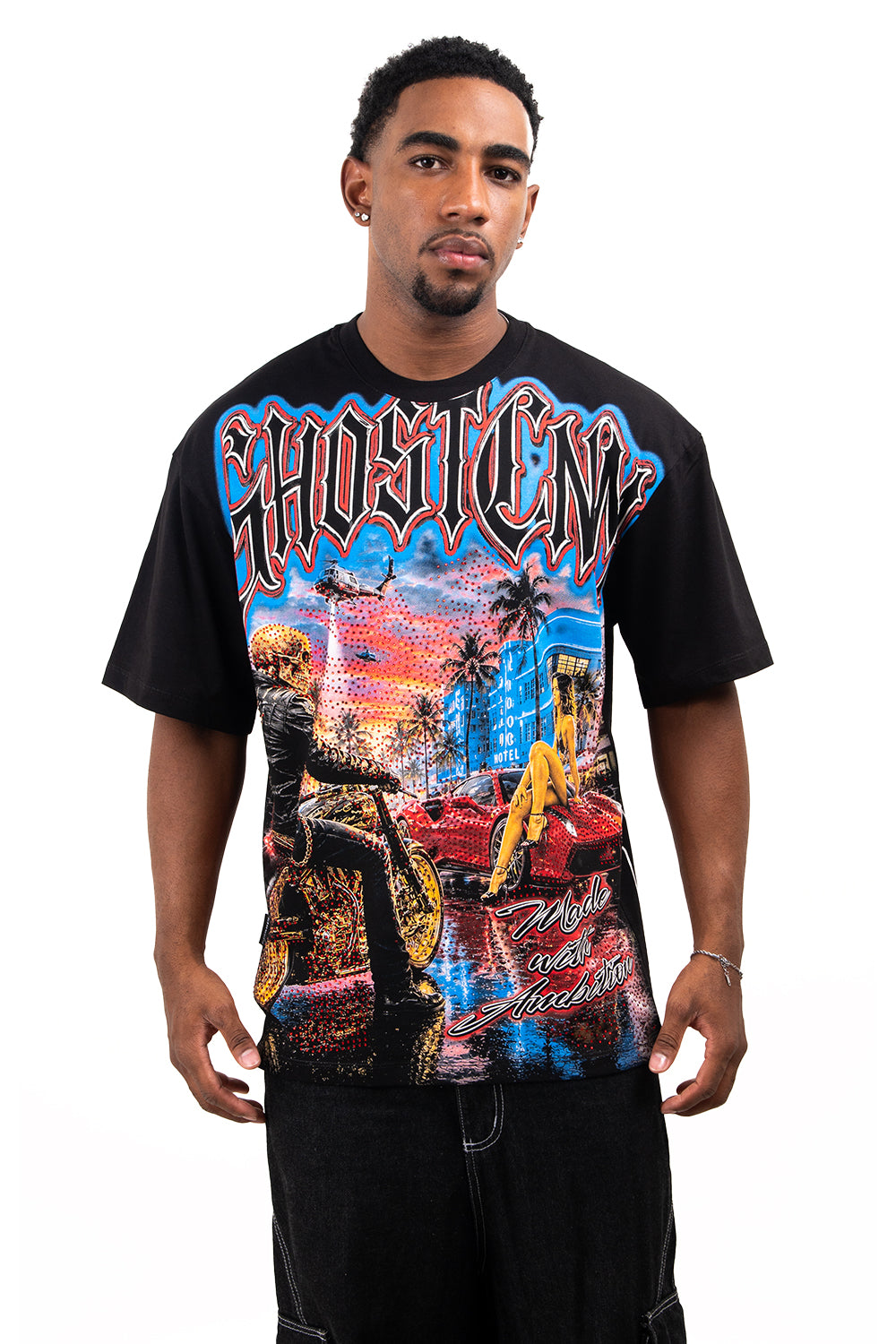 CAMISETA OVER - GHOSTENM
