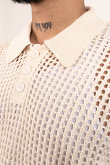 Camiseta esqueleto con cuello Tejida