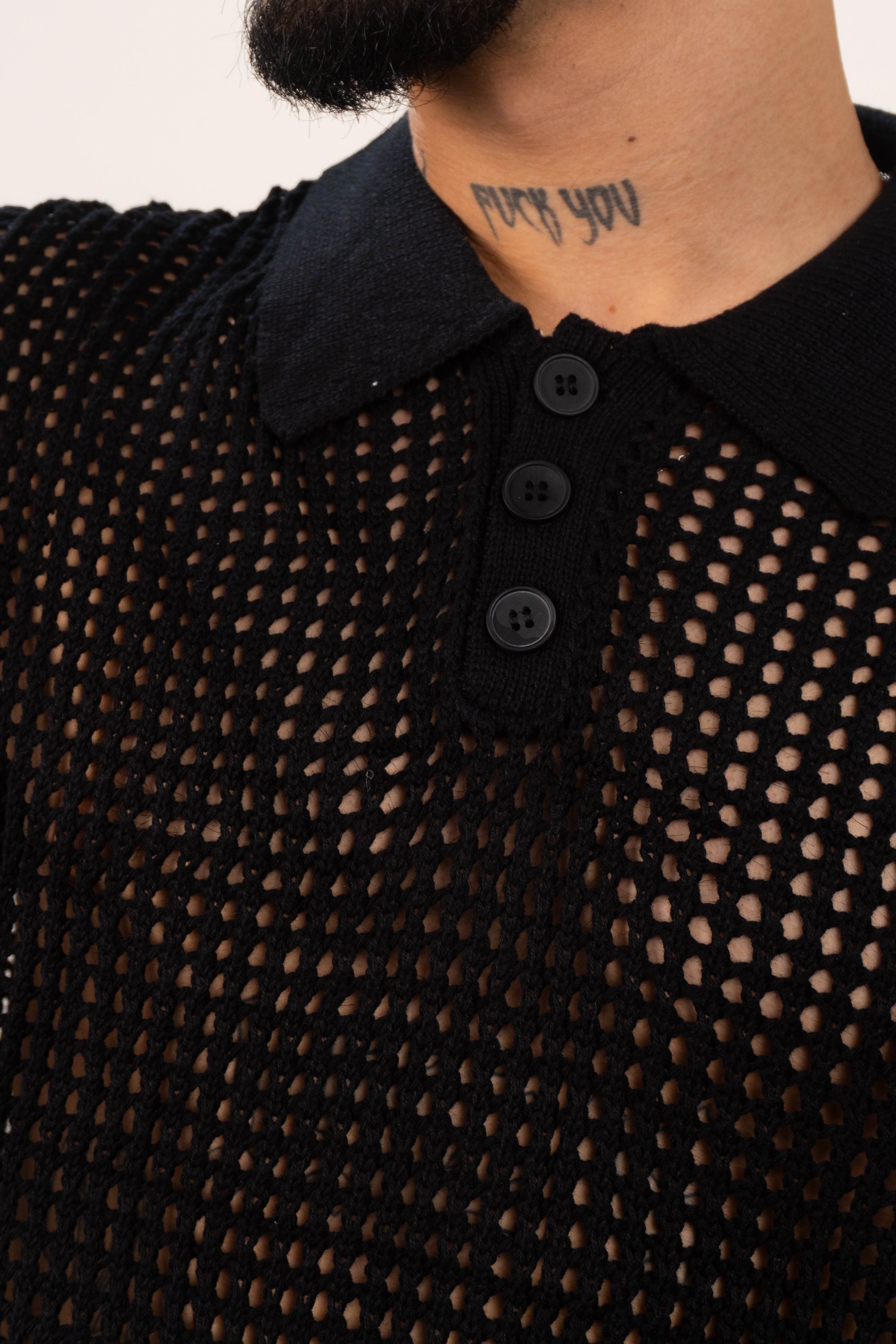 Camiseta esqueleto con cuello  TEJIDA