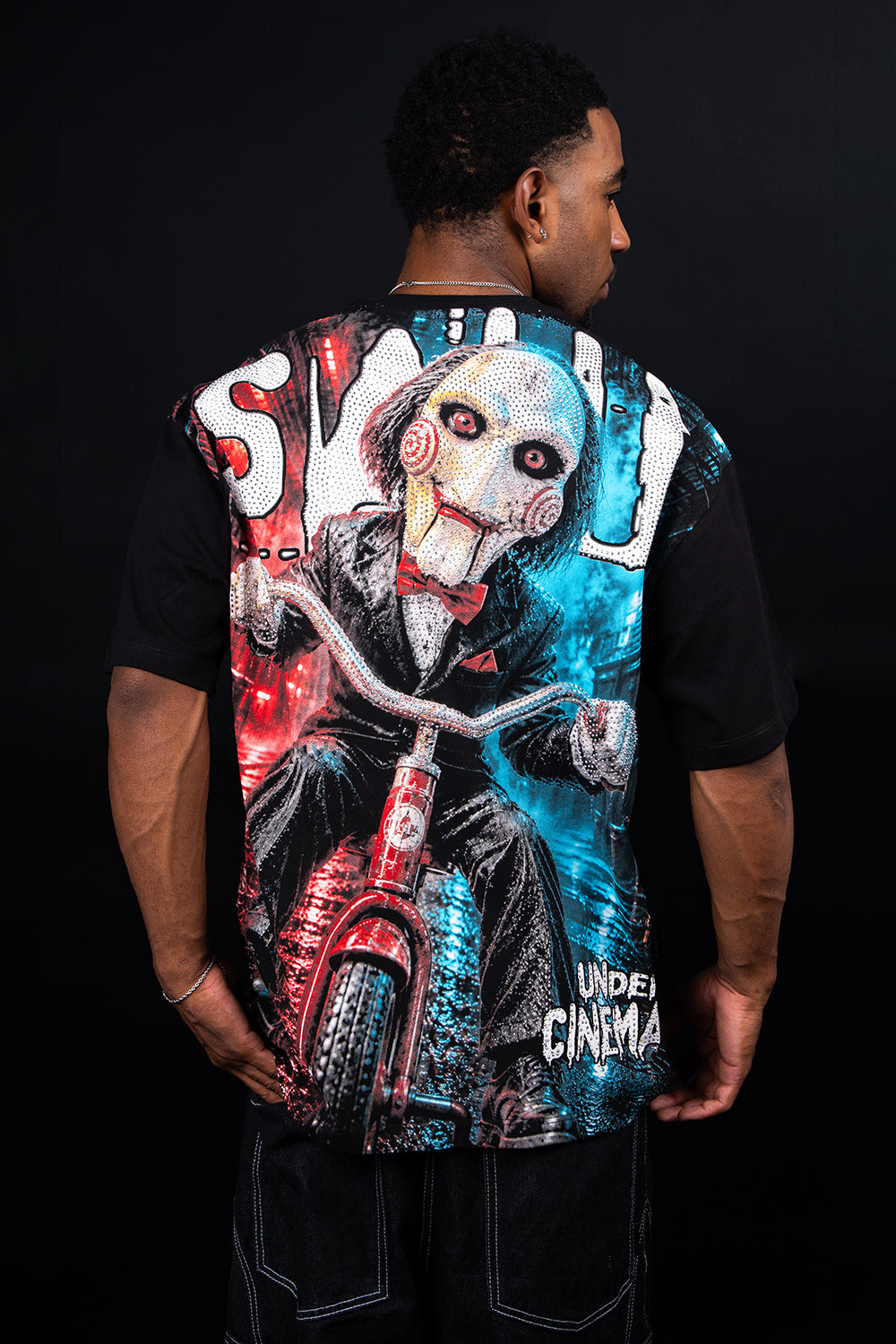CAMISETA OVER - SAW - HALLOWEEN