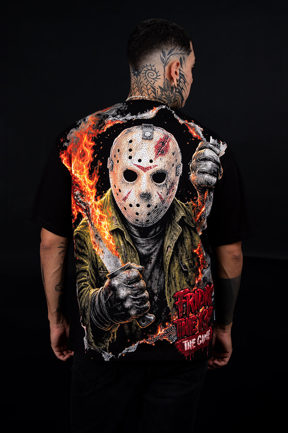 CAMISETA OVER - NEVER DIES - HALLOWEEN