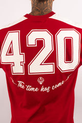 Camiseta OVER ROJA THE TIME 420