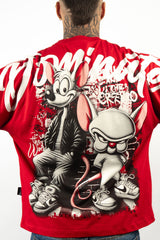 Camiseta BOXY PINKY AND BRAIND