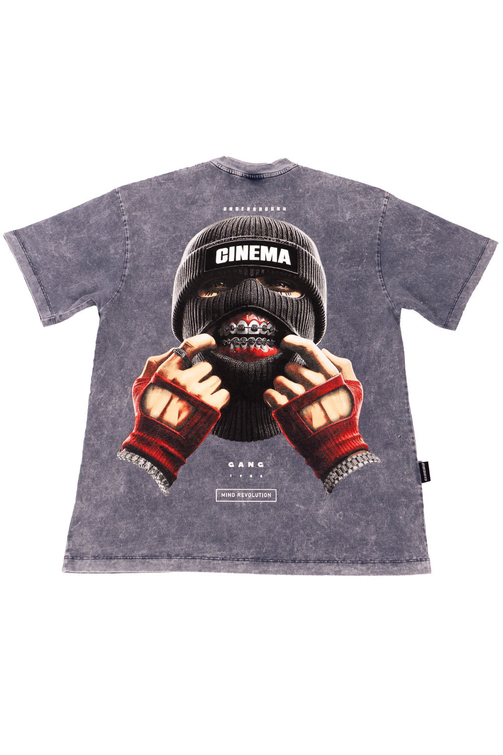 ACID WASH BOXY FIT CINEMA CRIMINAL