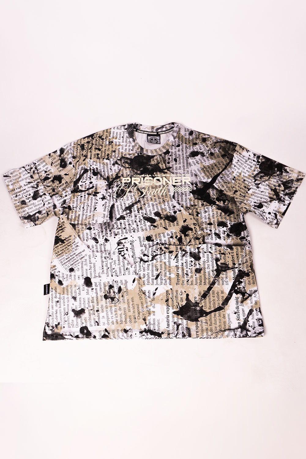 Camiseta BOXY FIT NEWSPAPER