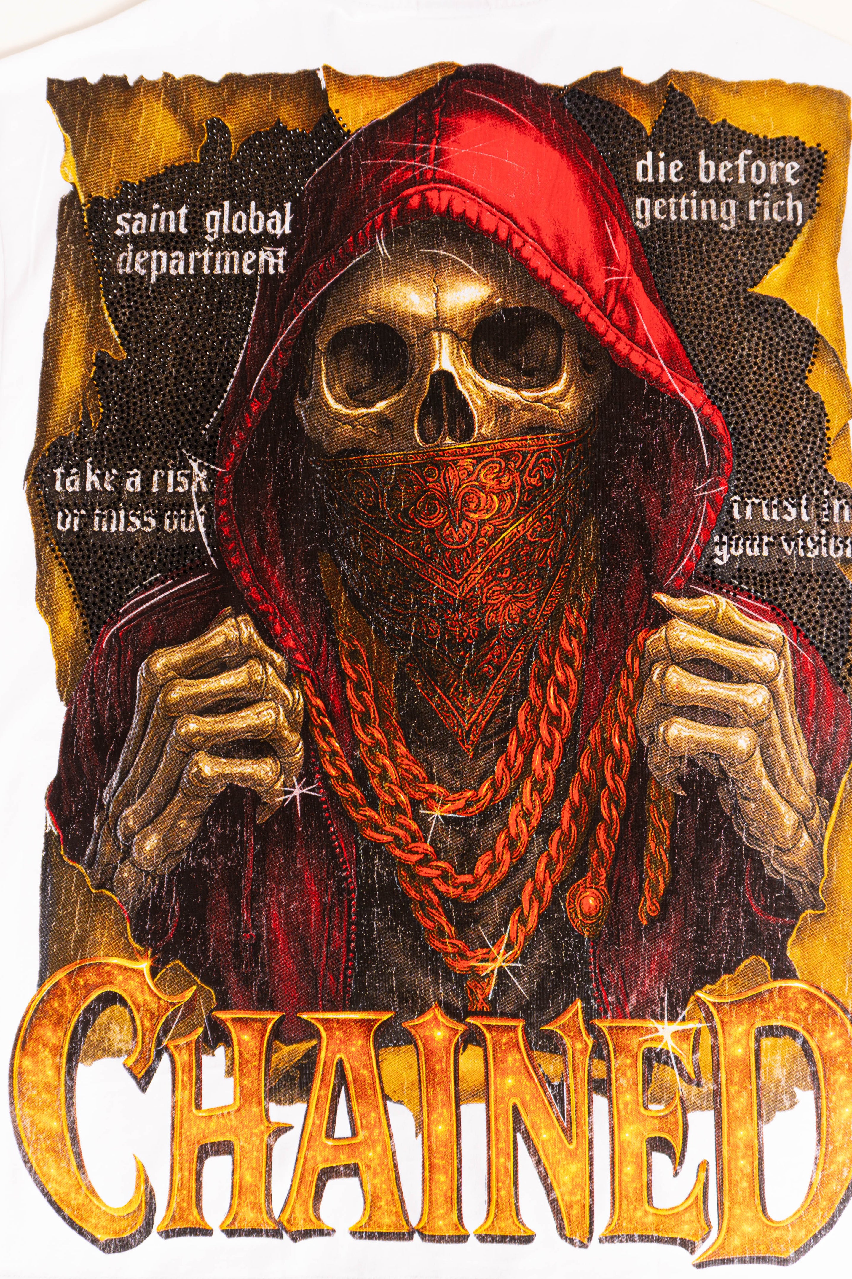Camiseta over CHAINED